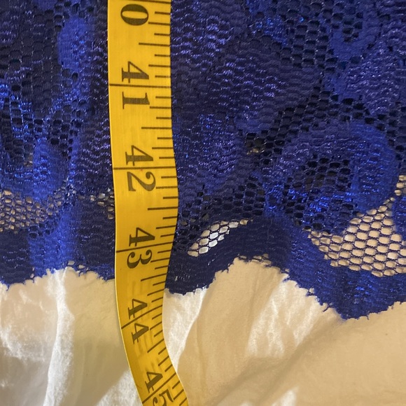 NWT Essentials by Abs royal blue lace dress size 12 - Picture 9 of 12